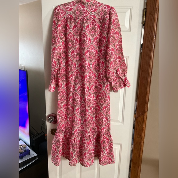 PRINT MIDI DRESS - Picture 8 of 13